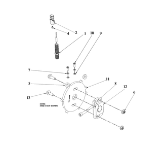 Engine Group - Cam Wheel Sensor Diagram and Parts List for 080087-00  Briggs and Stratton Generator